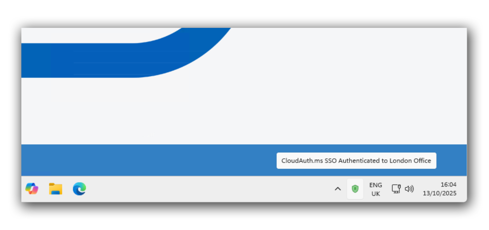 CloudAuth shows the progress of the large files being saved to the cloud